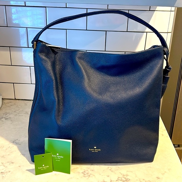 Kate Spade Navy Orchard Street Natalya Leather Shoulder Bag NWT NEVER USED! - Picture 1 of 8
